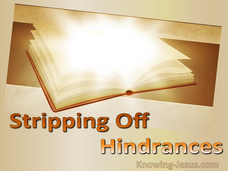 Hebrews 12:1 Stripping Off Hindrances (devotional)10:28 (white)